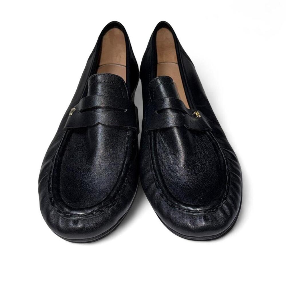 Naturalizer Bloom Black Leather Penny Loafers Women’s 9W